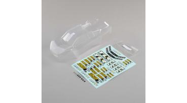 TLR Body Set, Clear, w/Stickers: 22T 4.0 - TLR230011
