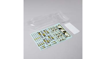 TLR Ultra Lightweight Body & Wing, Clear: 22X-4 - TLR230017