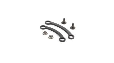 TLR Steering Rack Set w/Bearings, Short/Long: SCTE 3.0 - TLR234066