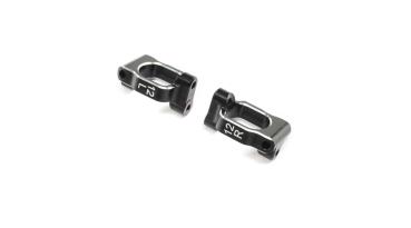 TLR Caster Block Set, 12 deg, Aluminum: 22X-4 - TLR234120