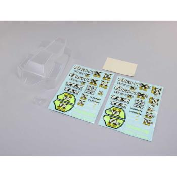 Team Losi Racing Body Set, Clear, w/Decals: 8X, 8XE 2.0 - TLR240018