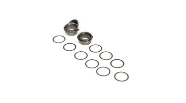 TLR Rear Gearbox Bearing Inserts, Aluminum: 8X - TLR242026