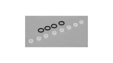 TLR: X Ringe (8), Dichtung Sto�d�mpferendkappe unten (4) alle 8IGHT - TLR243024