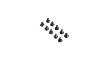 TLR Flat Head Screws, M4x8mm (10) - TLR245010
