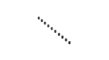 TLR Flat Point Set Screws, M4x4mm (10) - TLR245015