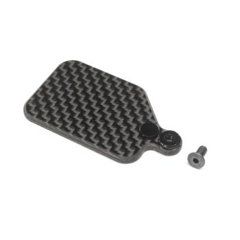 Team Losi Racing Carbon Receiver Mounting Plate: 22X-4 - TLR331060