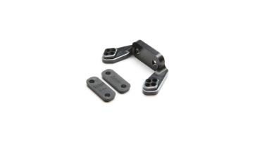 TLR Rear Camber Block, Black, w/Inserts: 22 4.0 - TLR334051