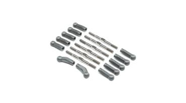 TLR HD Turnbuckle Kit, Titanium: 22 5.0 - TLR334052