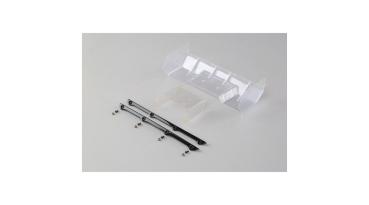 TLR Polycarbonate Wing, Pre Cut,Clear: 8/E/T 4.0 - TLR340004