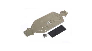 TLR Chassis, -3mm, Rear Brace: 8XE - TLR341024