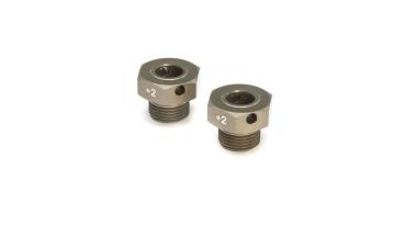 TLR Wheel Hexes, +2mm Wider (2): 8X - TLR342017