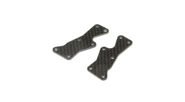 TLR Front Arm Inserts, Carbon: 8X - TLR344037