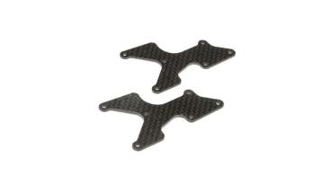 TLR Rear Arm Inserts, Carbon: 8X - TLR344038