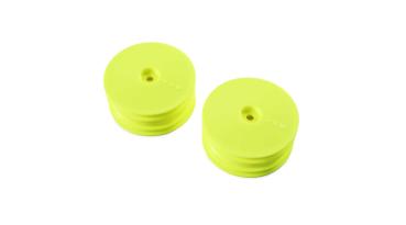TLR Front Wheel, Yellow (2): 22X-4 - TLR43021