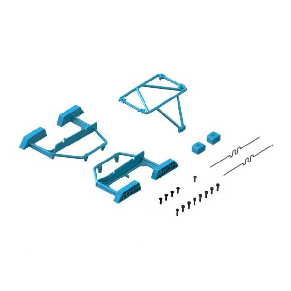 Arrma Desert Truck Body Roll Cage Set, Blue: GROM - ARA-1569