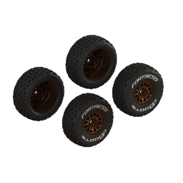Arrma dBoots 'FORTRESS' Glued Tire Set, Bronze (2 Pairs) - ARA-2024