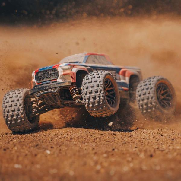 Arrma 1/18 GRANITE GROM MEGA 380 Brushed 4X4 Monster Truck RTR with Battery & Charger Blue - ARA2102T1