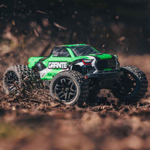 Arrma 1/18 GRANITE GROM MEGA 380 Brushed 4X4 Monster Truck RTR with Battery & Charger Green - ARA2102T3