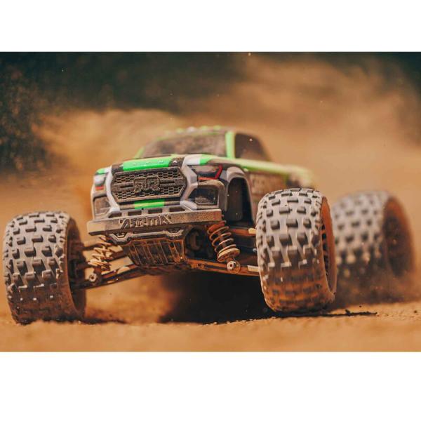 Arrma 1/18 GRANITE GROM MEGA 380 Brushed 4X4 Monster Truck RTR with Battery & Charger Green - ARA2102T3