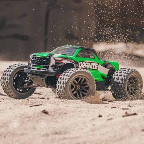 Arrma 1/18 GRANITE GROM MEGA 380 Brushed 4X4 Monster Truck RTR with Battery & Charger Green - ARA2102T3