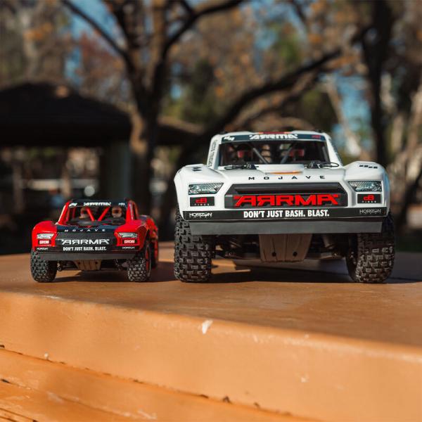 Arrma MOJAVE GROM MEGA 380 Brushed 4X4 Small Scale Desert Truck RTR with Battery & Charger Red/Black - ARA2104T1