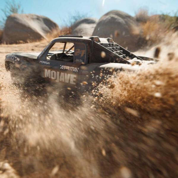 Arrma 1/16 MOJAVE GROM 223S DSC 4X4 RTR Brushless Desert Truck Offroad RC-Car, Black - ARA2304T1