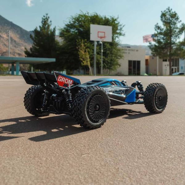 Arrma 1/14 TYPHON GROM 223S DSC 4X4 RTR Brushless Buggy RC-Offrad Car, Blue (Battery & Charger Included) - ARA2306ST2