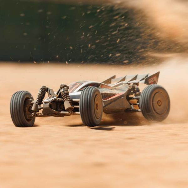 Arrma TYPHON GROM 223S BLX Brushless 4X4 Small Scale Buggy RTR with DSC, Silver - ARA2306T1