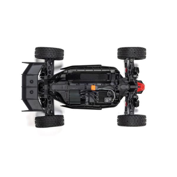 Arrma TYPHON GROM 223S BLX Brushless 4X4 Small Scale Buggy RTR with DSC, Silver - ARA2306T1