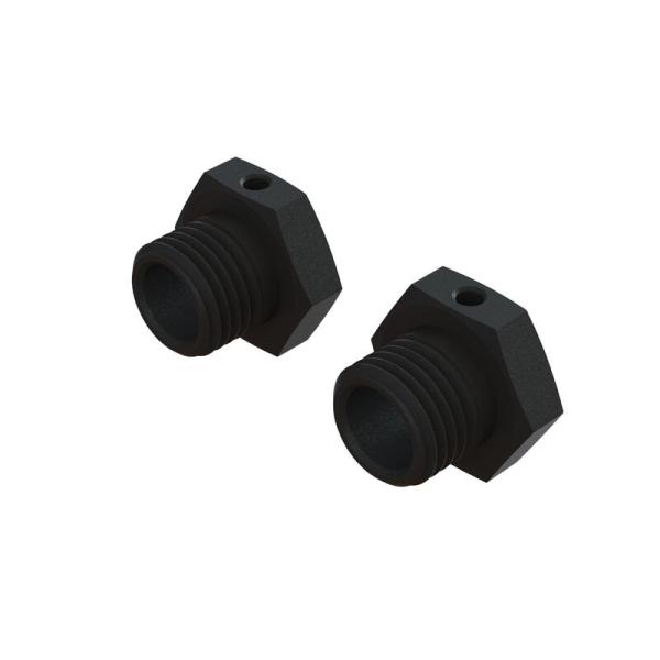 Arrma Aluminum Wheel Hex 17mm - 14.6mm Thick, Black (2) - ARA311067