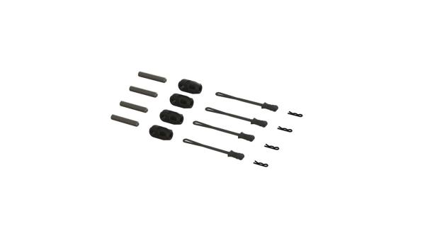 Arrma Brace Rod Ends W/Pins And Retainers (4) - ARA320477