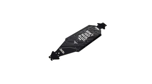 Arrma Aluminum Chassis CNC 7075 T6 LWB Black - ARA320570