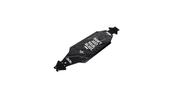 Arrma Aluminum Chassis CNC 7075 T6 LWB Black - ARA320571