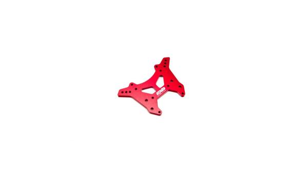 Arrma Front Shock Tower CNC 7075 T6 Aluminum L Red - ARA320577