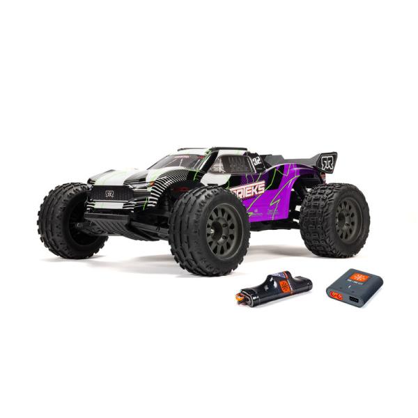 Arrma 1/10 VORTEKS MEGA 550 2WD Stadium Truck RTR with Battery & Charger Purple - ARA3205ST2