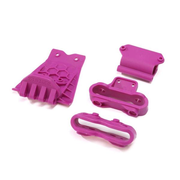 Arrma Lower Skid And Bumper Mount Set Purple - ARA320769