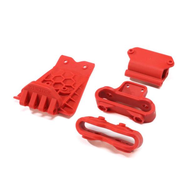 Arrma Lower Skid And Bumper Mount Set Red - ARA320777