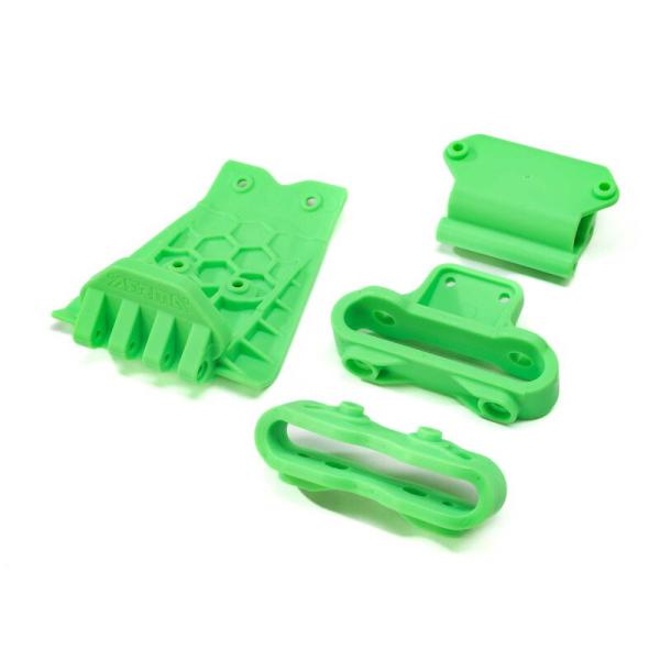 Arrma Lower Skid And Bumper Mount Set Green - ARA320791