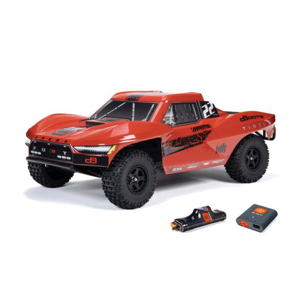 Arrma 1/10 FURY MEGA 550 2WD Short Course Truck RTR with Battery & Charger Red - ARA3221ST1
