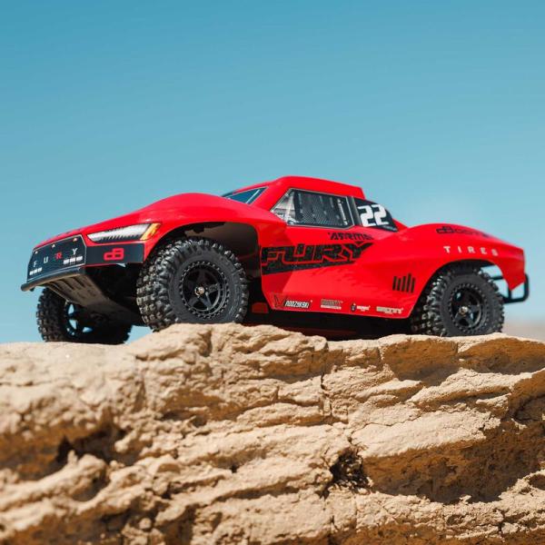 Arrma 1/10 FURY MEGA 550 2WD Short Course Truck RTR with Battery & Charger Red - ARA3221ST1