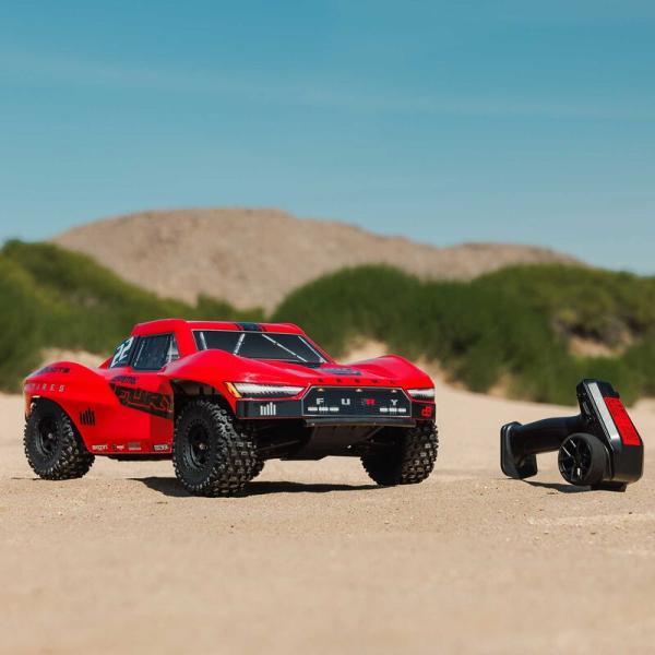Arrma 1/10 FURY MEGA 550 2WD Short Course Truck RTR with Battery & Charger Red - ARA3221ST1