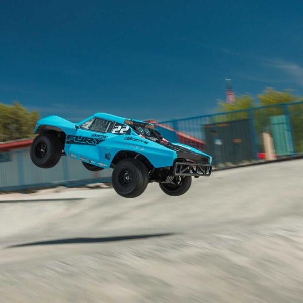 Arrma 1/10 FURY MEGA 550 2WD Short Course Truck RTR with Battery & Charger Blue - ARA3221ST2