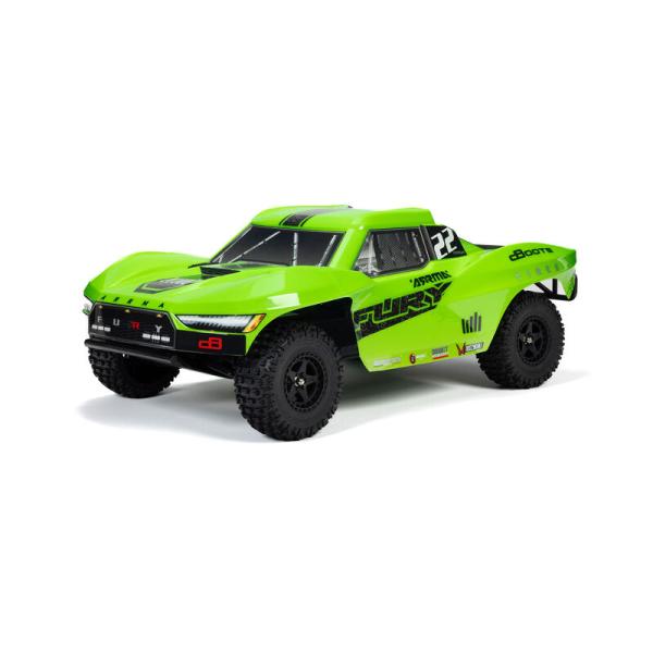 Arrma 1/10 FURY MEGA 550 2WD Short Course Truck RTR Green - ARA3221T1