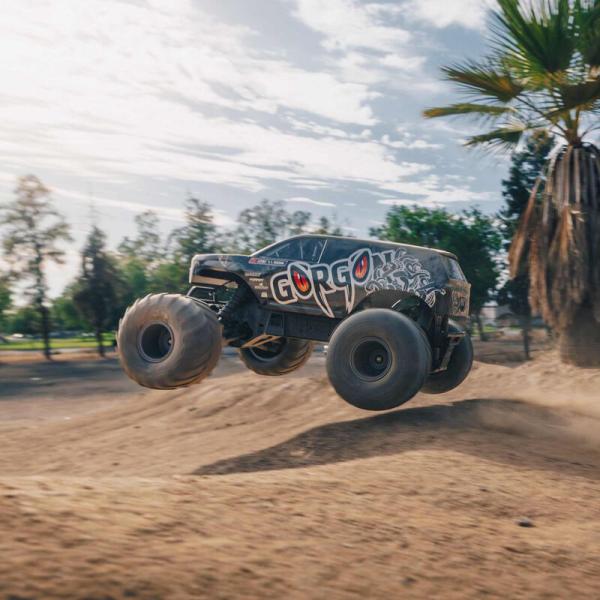 Arrma 1/10 GORGON 4X2 MEGA 550 Brushed Monster Truck Ready-To-Assemble Kit with Battery & Charger - ARA3230SKT1