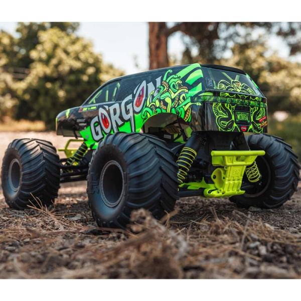 Arrma 1/10 GORGON 4X2 MEGA 550 Brushed Monster Truck RTR with Battery & Charger Yellow - ARA3230ST1