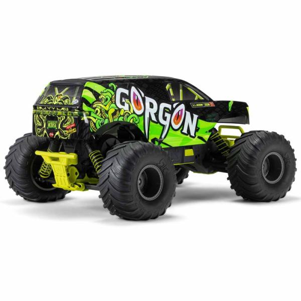 Arrma 1/10 GORGON 4X2 MEGA 550 Brushed Monster Truck RTR with Battery & Charger Yellow - ARA3230ST1