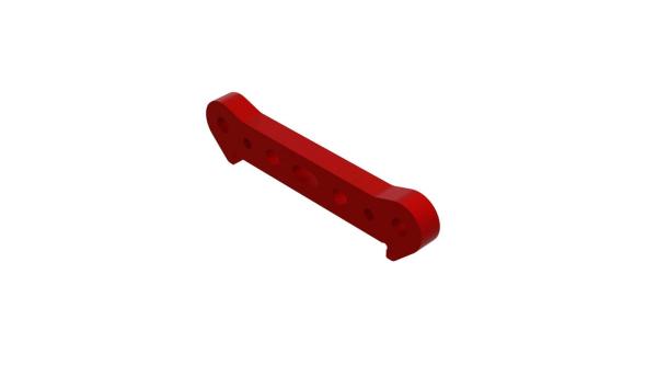 Arrma Aluminum Front Suspension Mount (Red) - ARA330556