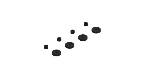 Arrma Shock Pistons & Cartridge Spacers (4 Shocks) - ARA330570