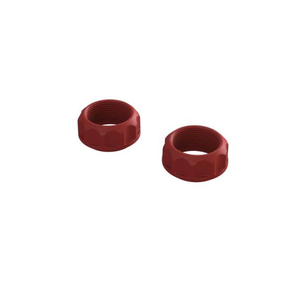 Arrma Threaded Shock Collar Red (2) - ARA330690