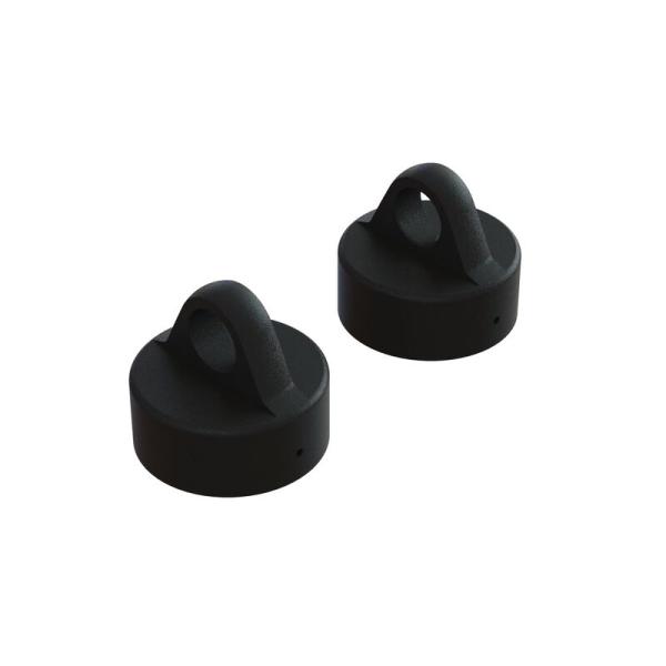 Arrma Aluminum Shock Cap (Black) (2) - ARA330768